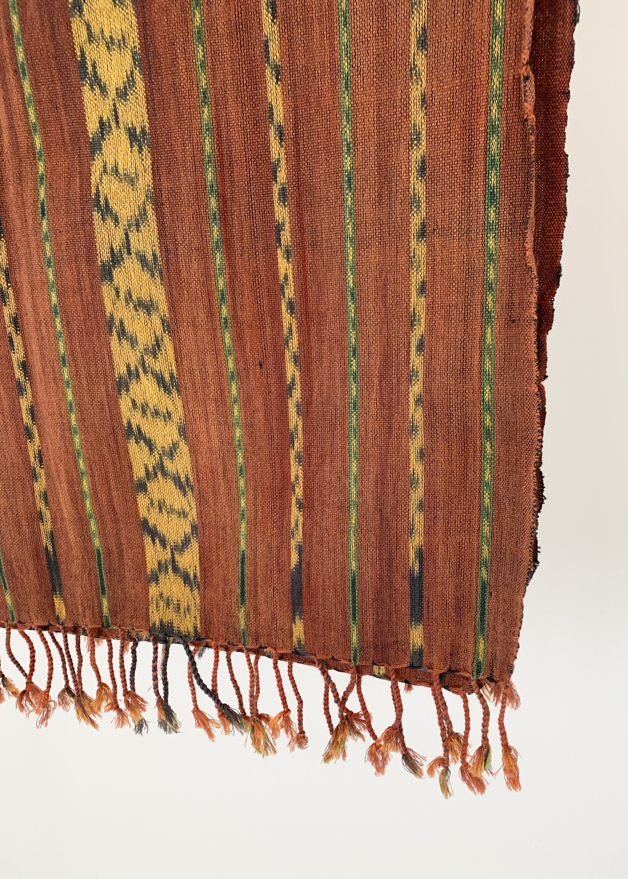 Vintage Sun Bleached Ikat Throw