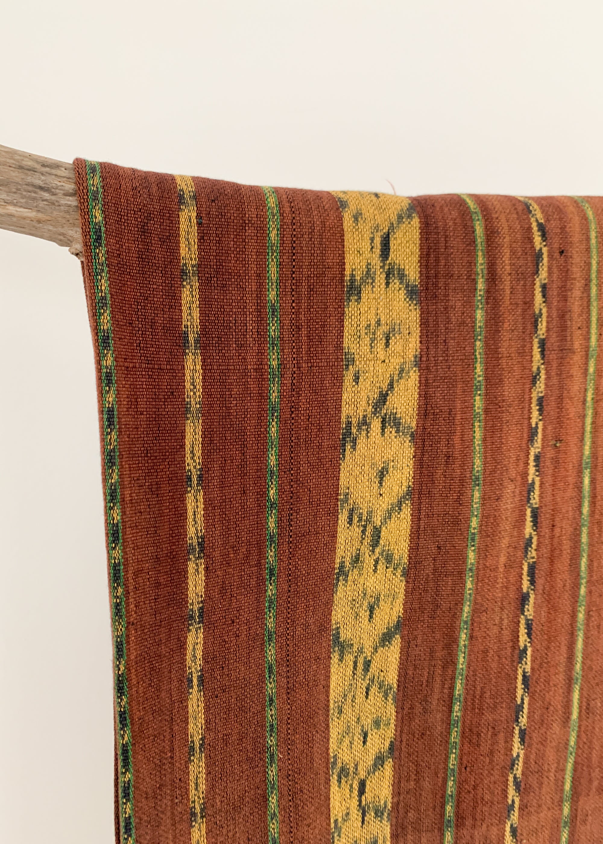Vintage Sun Bleached Ikat Throw