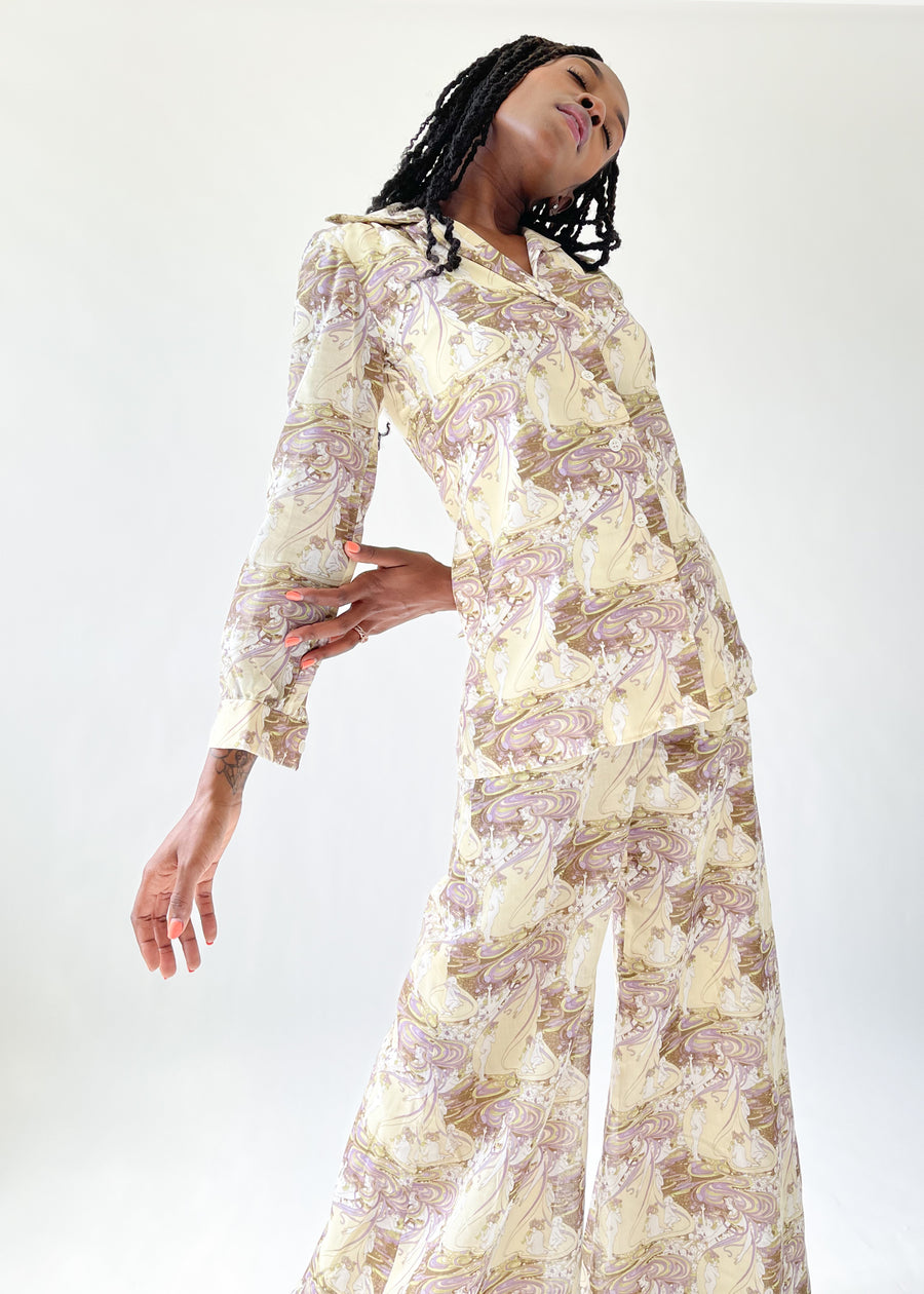 Vintage 1970s Mother Earth Pantsuit