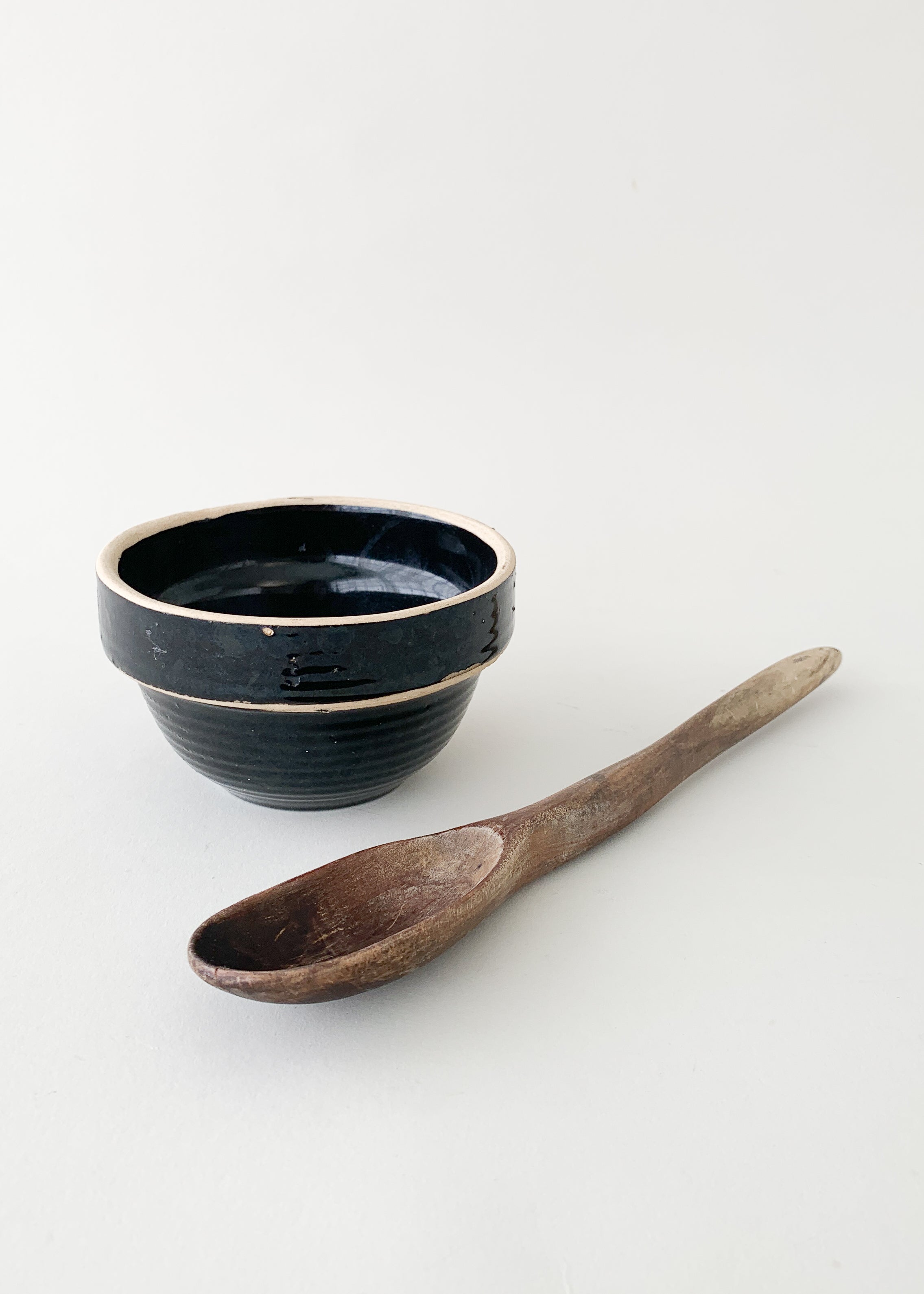 Antique Hand Carved Wood Spoon