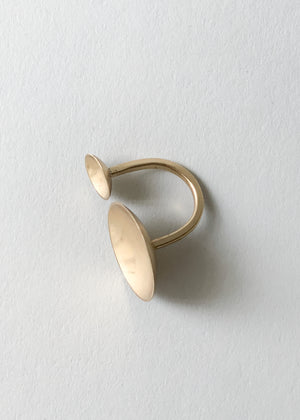 Brass Duo Dome Ring