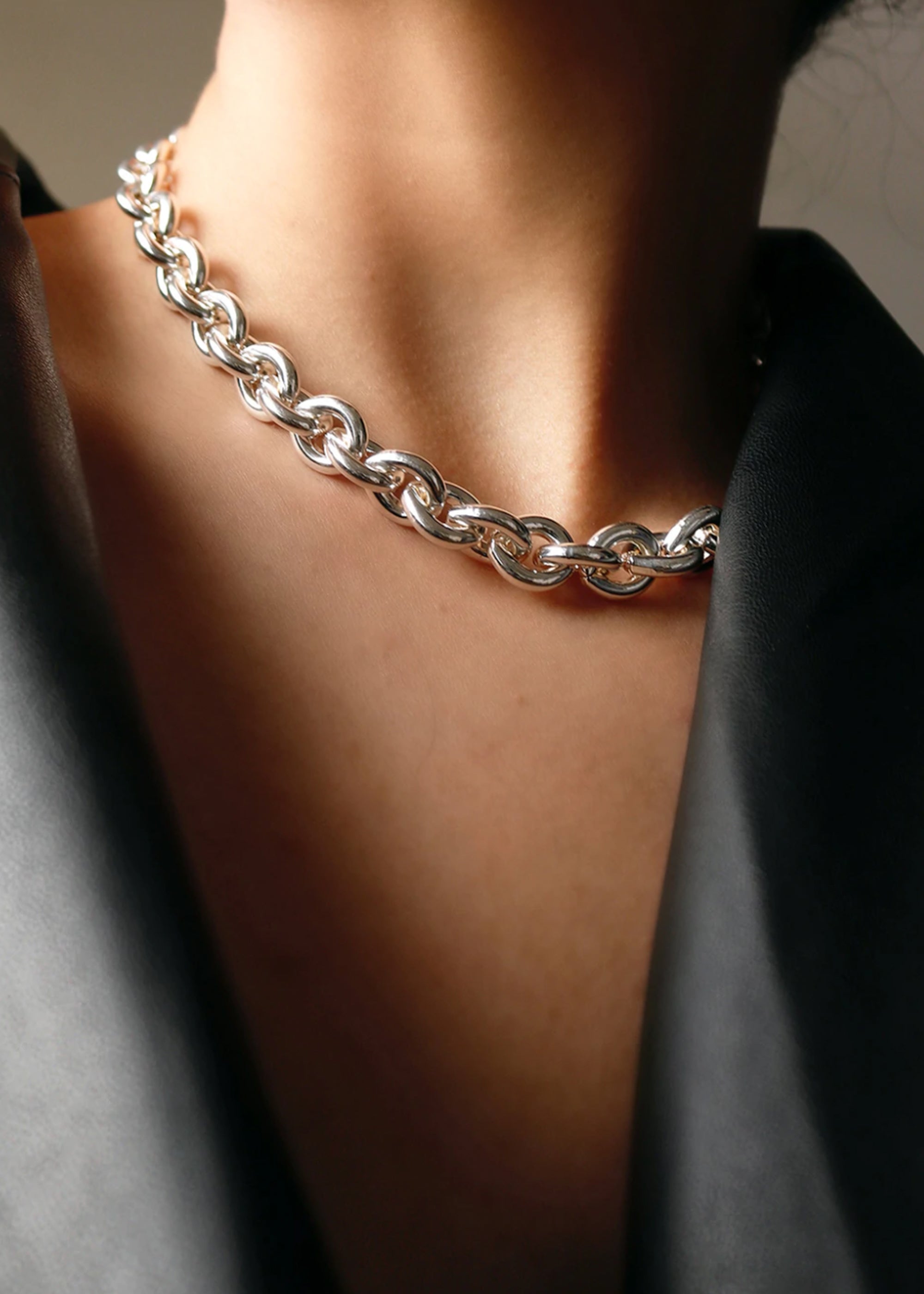 Silver Toggle Chain Necklace