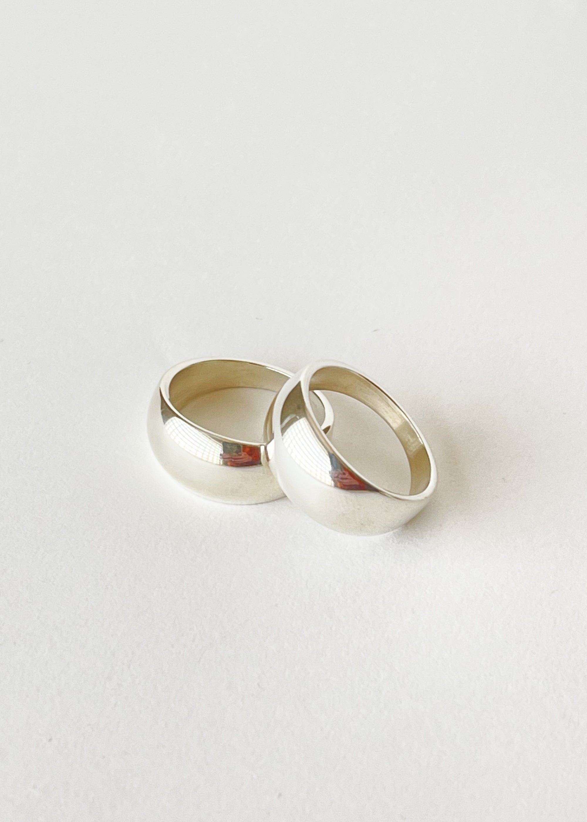 Domed Sterling Silver Ring