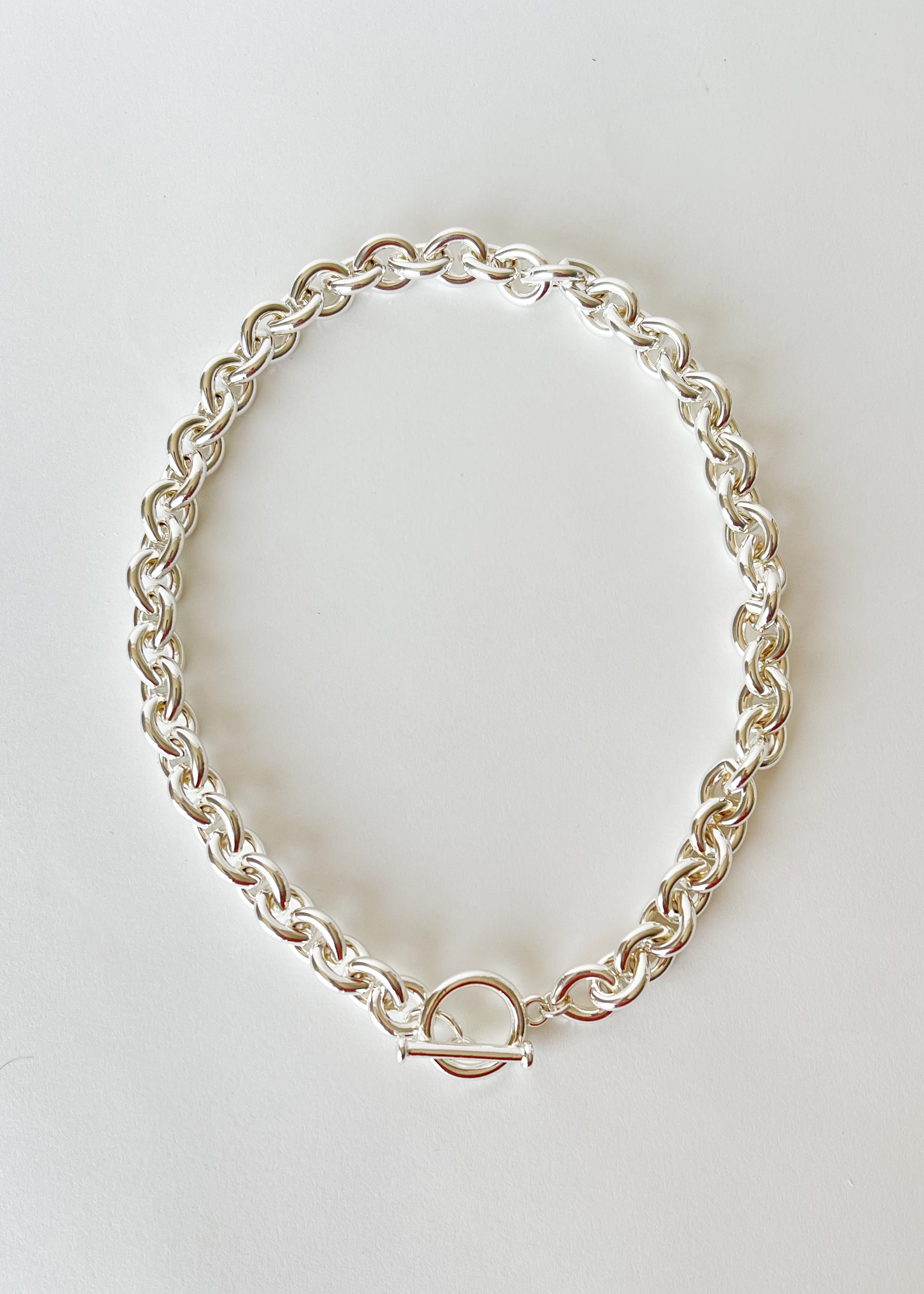 Silver Toggle Chain Necklace