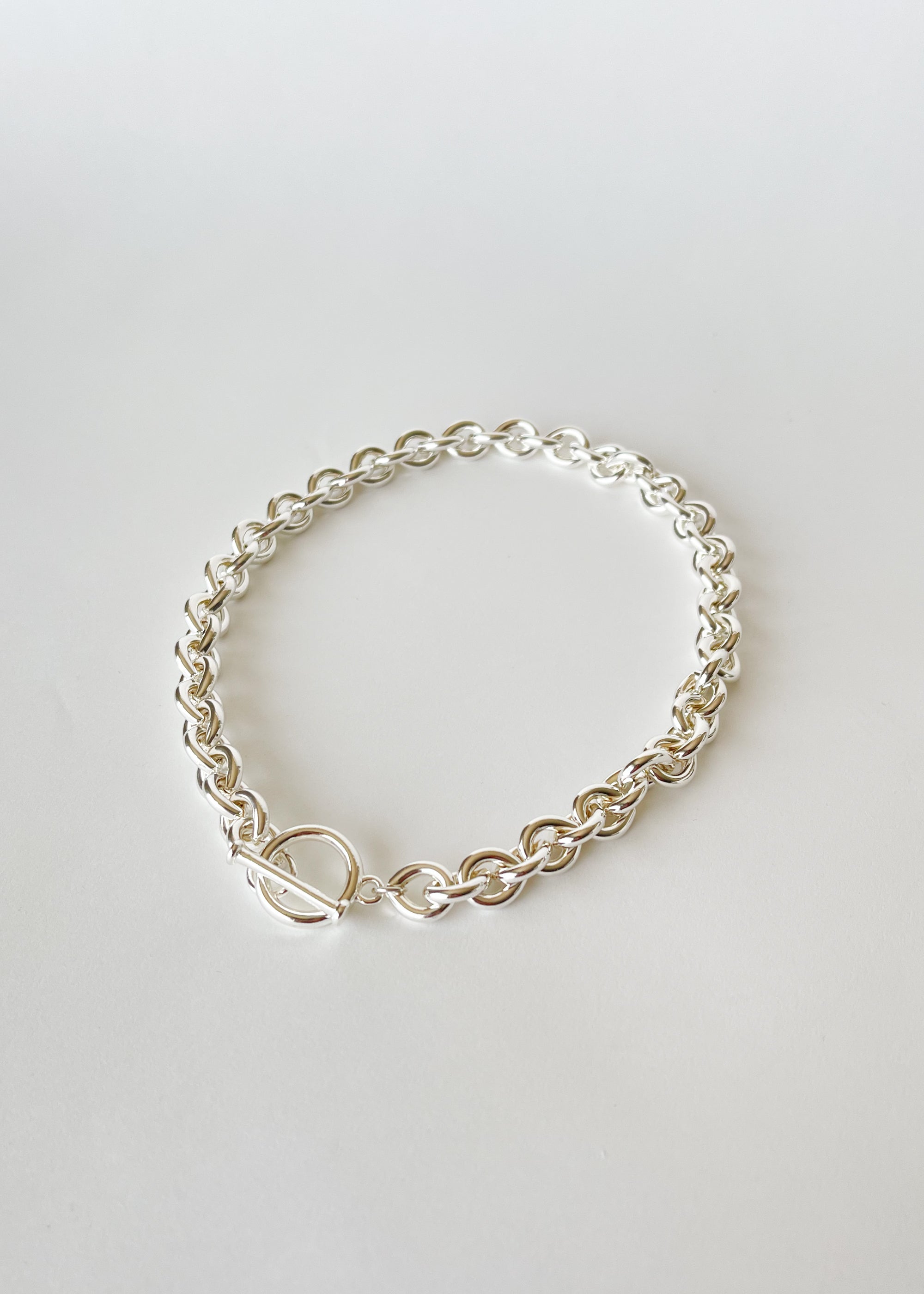 Silver Toggle Chain Necklace