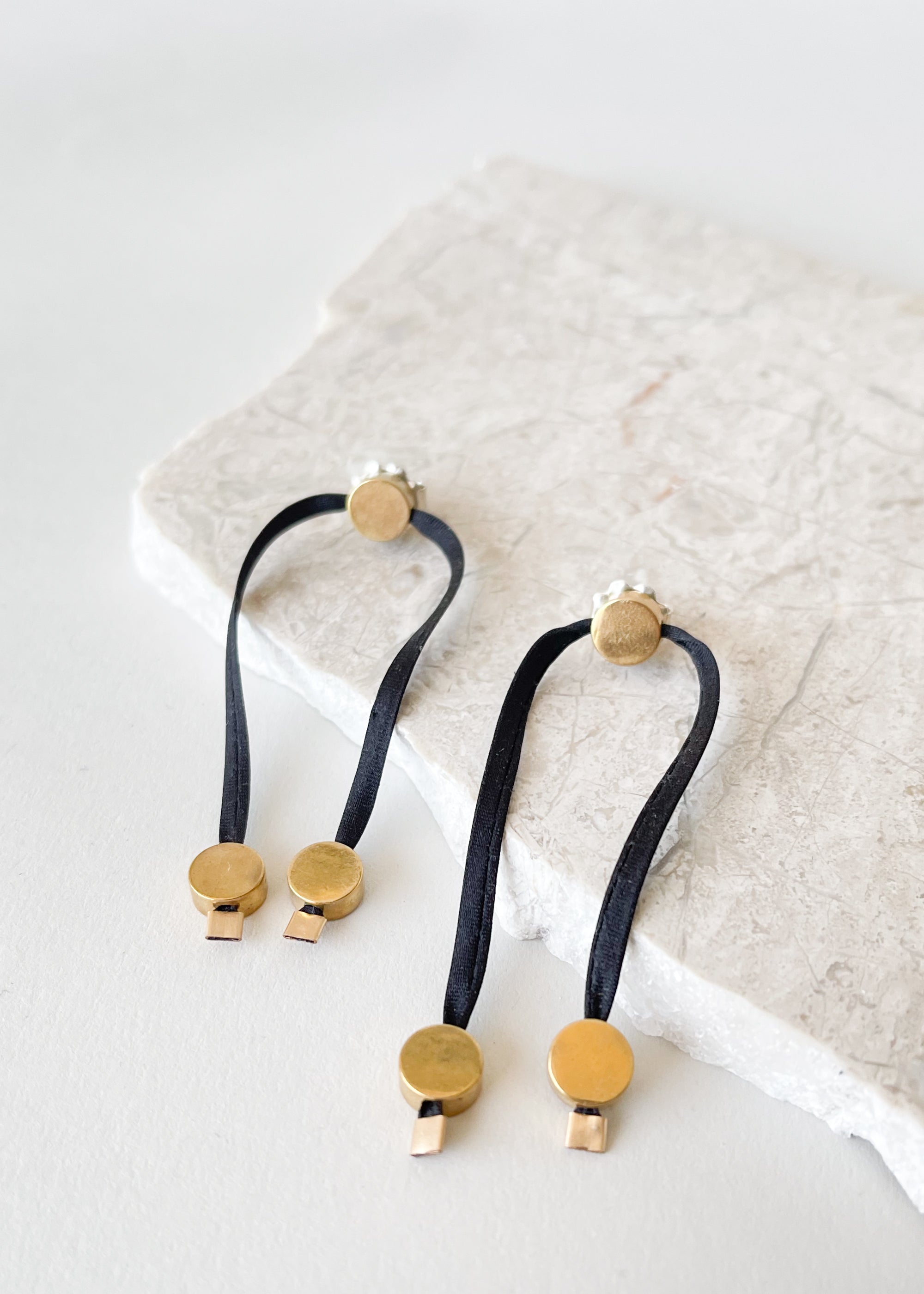 Petite Cascade Earrings in Ebony