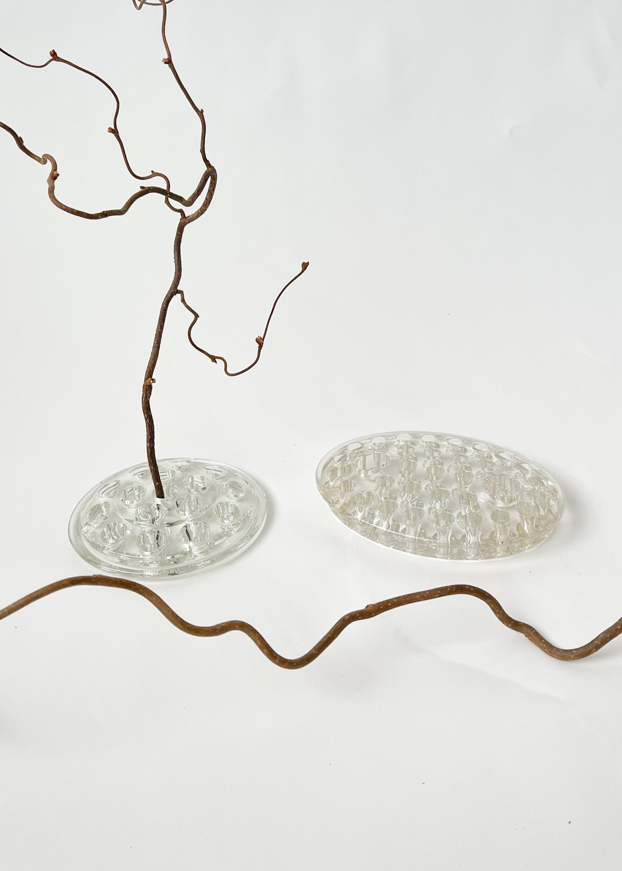 Vintage Glass Flower Frog