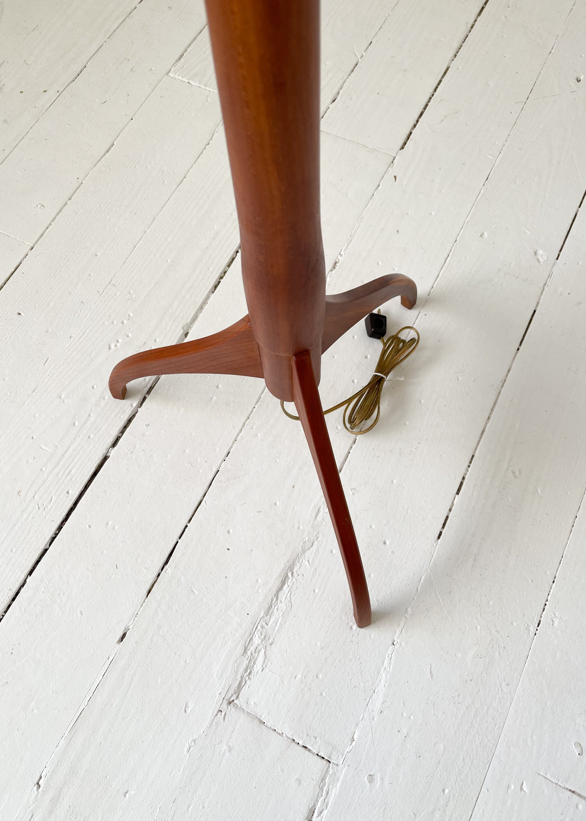Vintage Mid Century Teak Floor Lamp
