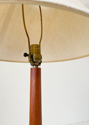 Vintage Mid Century Teak Floor Lamp