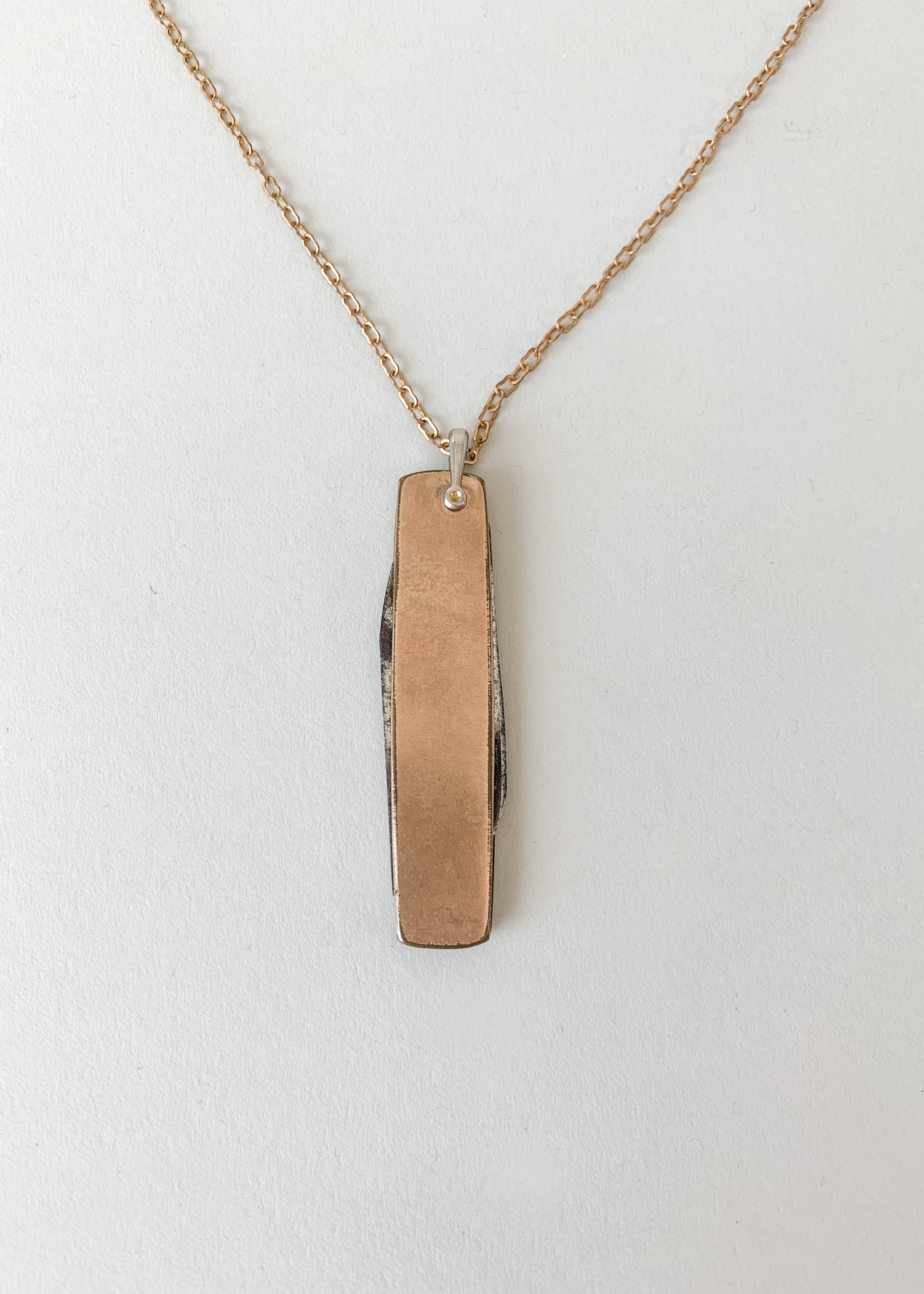 Vintage 1930s Gold-Filled Pocketknife Necklace
